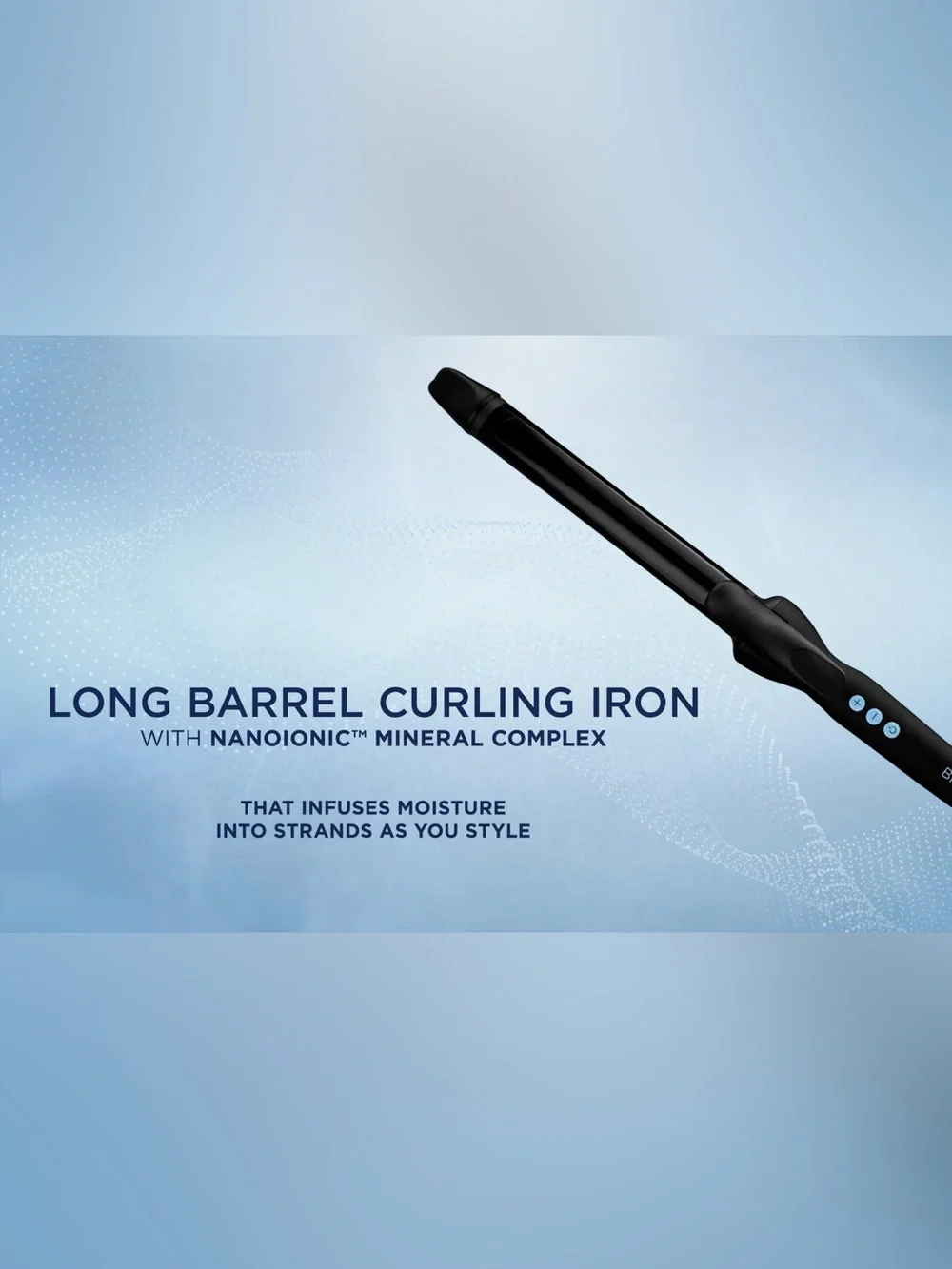 Bio Iconic Long Barrel 1” Next Gen Curling Iron - Sky Dream